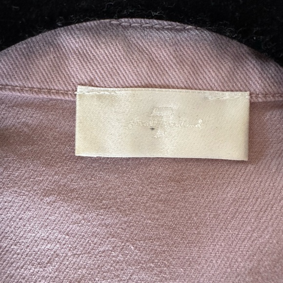 7 for all mankind seamed romper in lavender - Picture 4 of 4